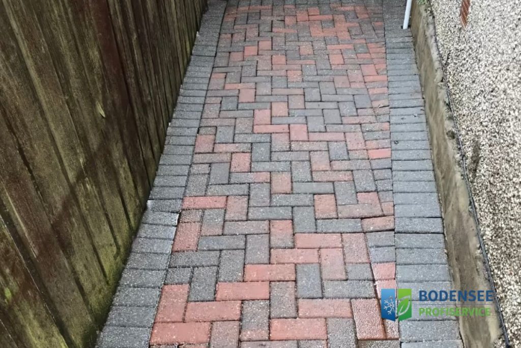 Gereinigte Terrasse danach