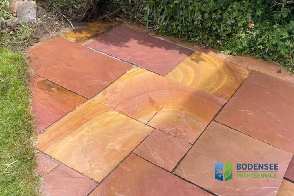Gereinigte Terrasse nach der Reinigung